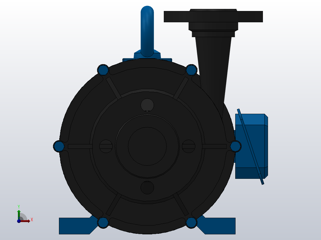 CQF型塑料磁力泵（进口直径35~50）[25CQF-15]前视图