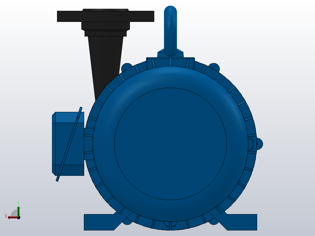 CQF型塑料磁力泵（进口直径35~50）[25CQF-15]后视图