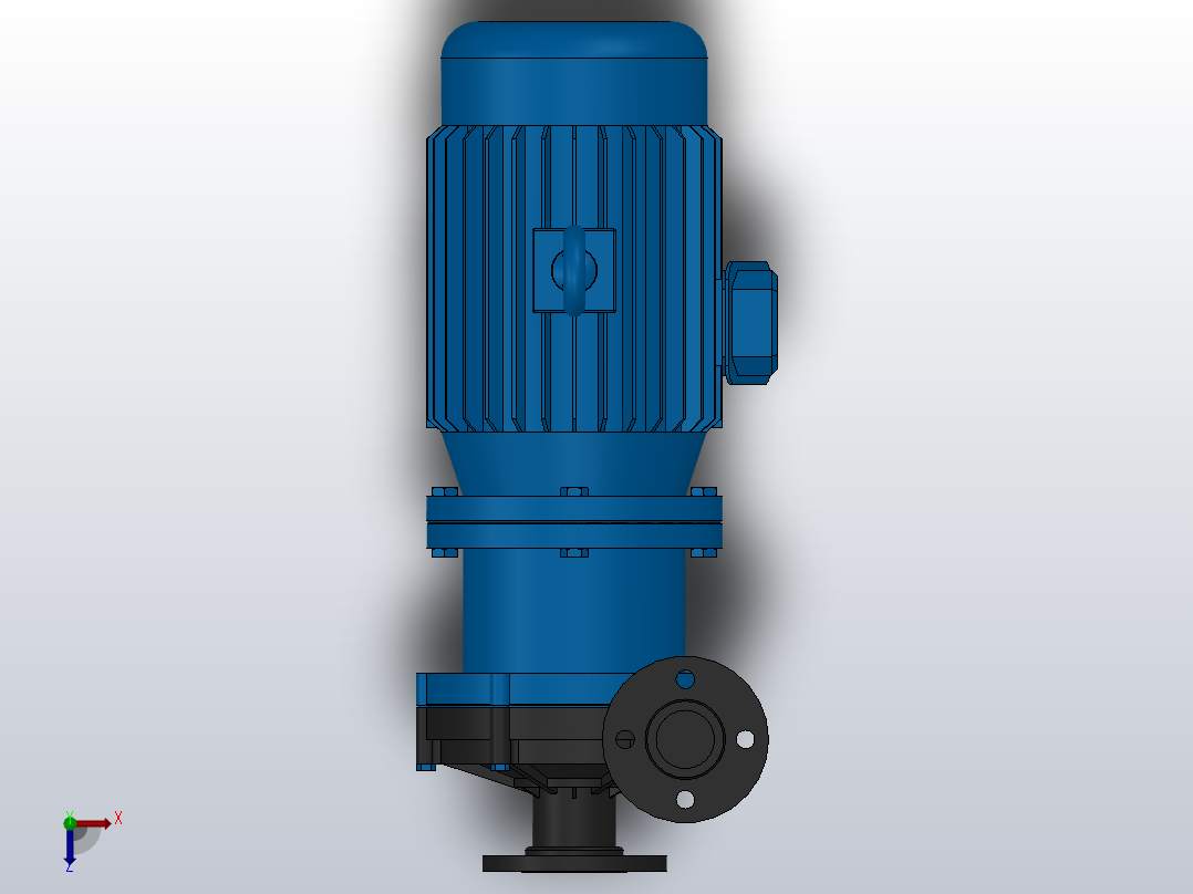 CQF型塑料磁力泵（进口直径35~50）[25CQF-15]俯视图