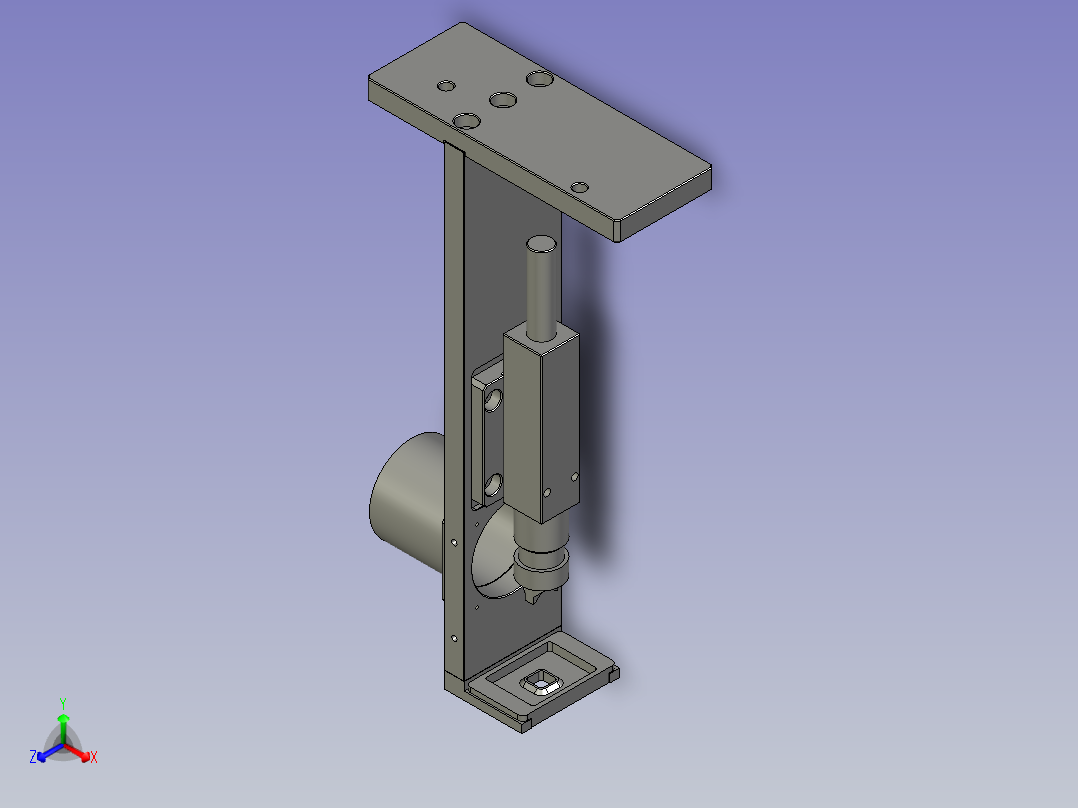 大铝件喷胶装置主视图