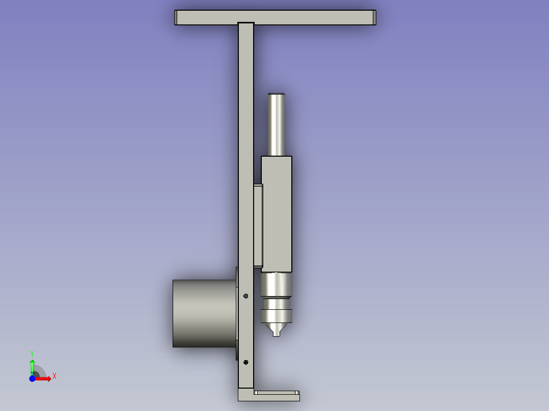 大铝件喷胶装置前视图