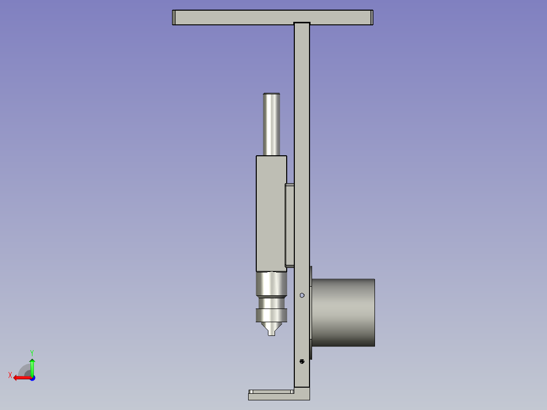 大铝件喷胶装置后视图