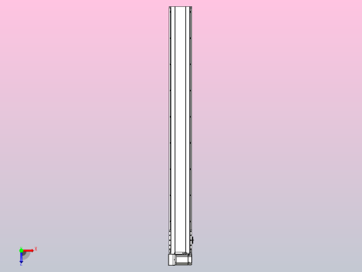皮带直线轴半封闭可选导轨TPA-HNB-175D-140-L1600-LU-C-P75-N3俯视缩略图