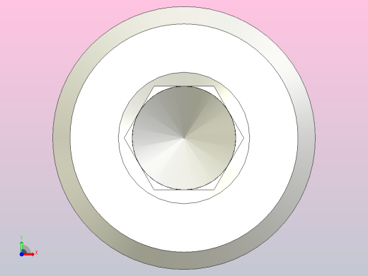 M2x6mm内六角螺钉前视缩略图