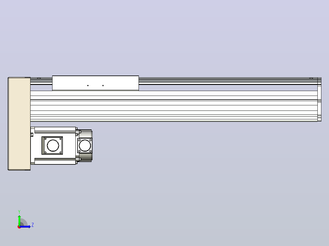 日规模组半封闭丝杆TPA-HNR-220D-3210C-L400-MP-Y-P1K-N3左视图