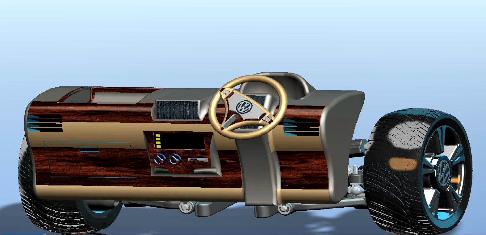 汽车悬挂系统double-wishbone-suspension CREO