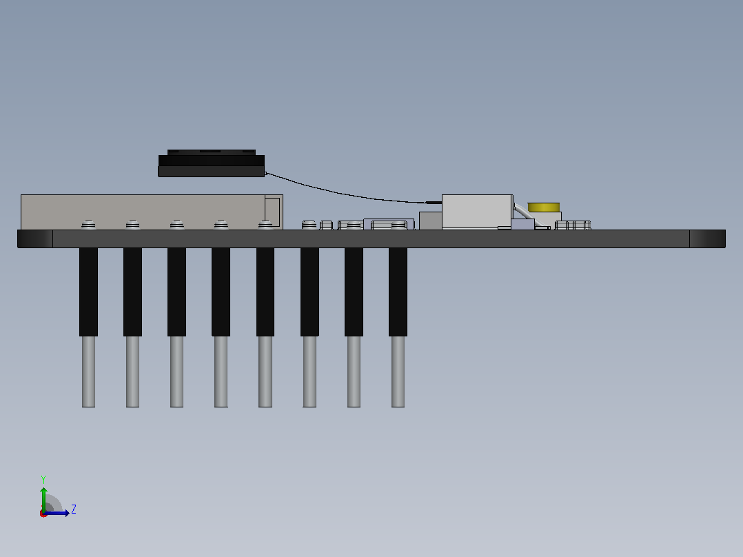 ESP32凸轮模块左视图