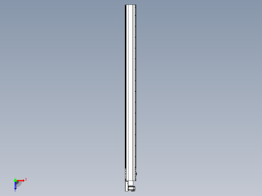 皮带直线轴半封闭可选导轨TPA-HNB-202D-140-L2900-ML-C-P75-N3俯视缩略图