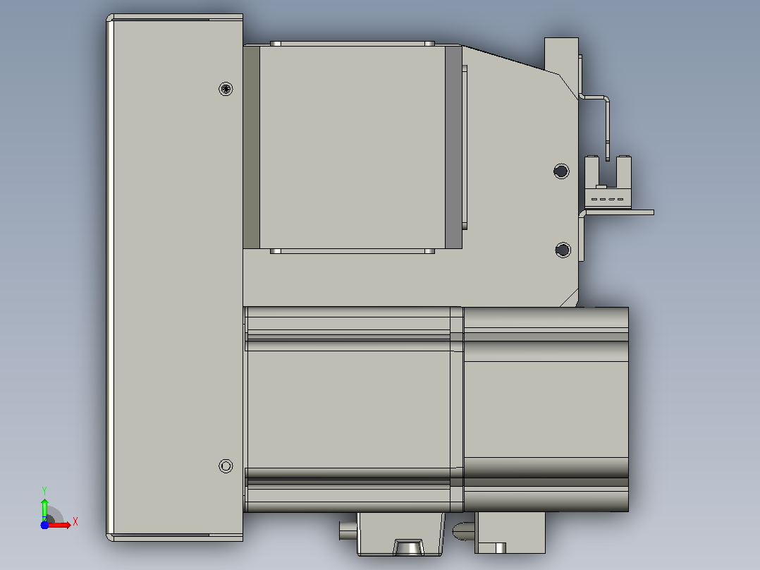TEB13D-L700-B40-F4-400W半密封丝杆模组滑台前视图