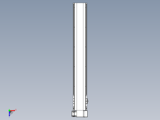 皮带直线轴半封闭可选导轨TPA-HNB-140D-120-L850-RP-Y-P40-N3俯视缩略图