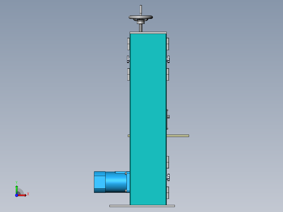 立式带锯床sw12可编辑后视图