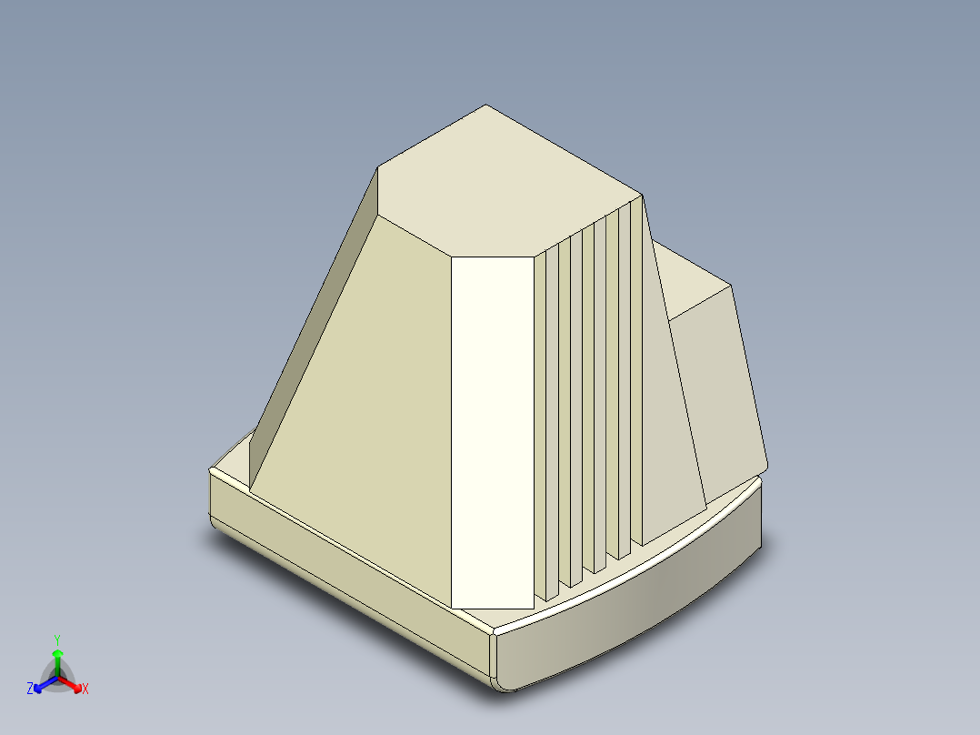 3d电视模型正等轴测图