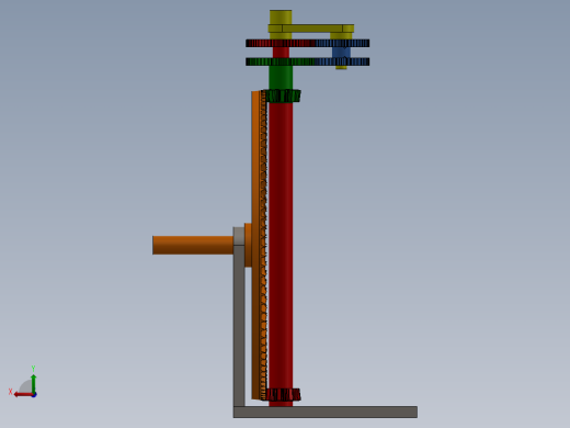 solidworks 25000 - 1一级减速器装配图后视缩略图