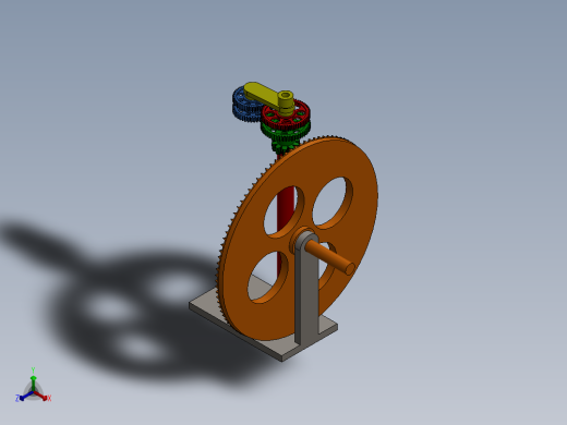 solidworks 25000 - 1一级减速器装配图正等轴测缩略图