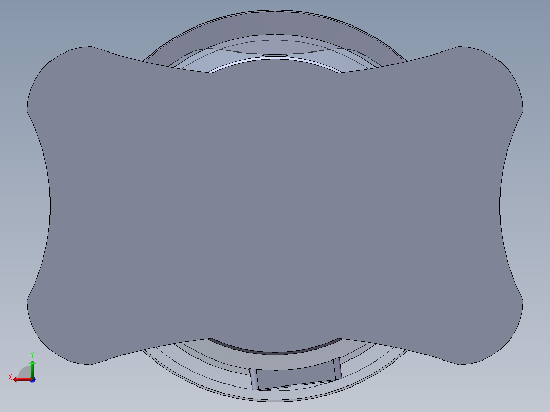 小型洗衣机后视图