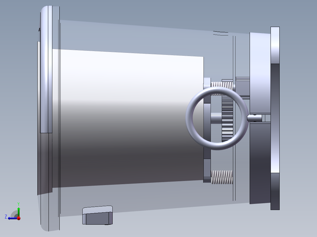 小型洗衣机右视图