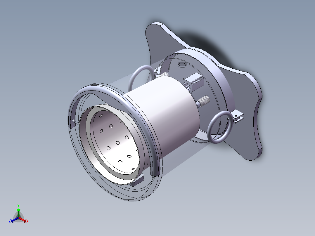 小型洗衣机正等轴测图