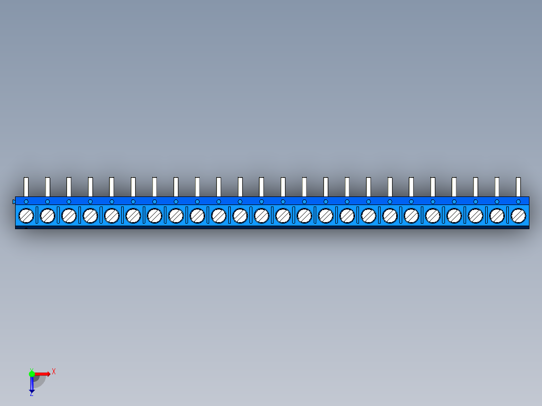 DEGSON DG301 系列 5.0mm 接线端子-DG301R-5.0-24P-12-00AH俯视图