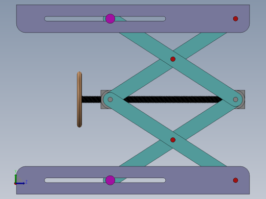 手动剪叉式升降平台左视缩略图