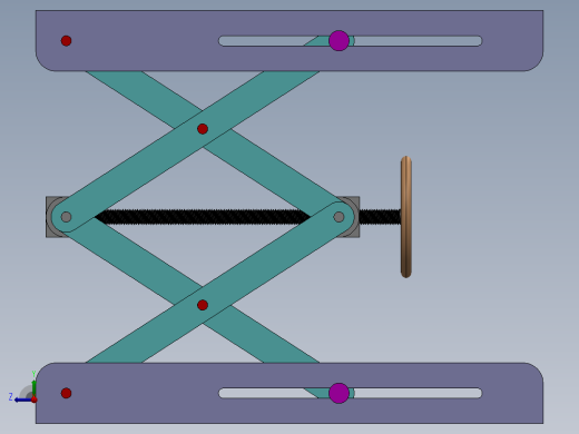 手动剪叉式升降平台右视缩略图