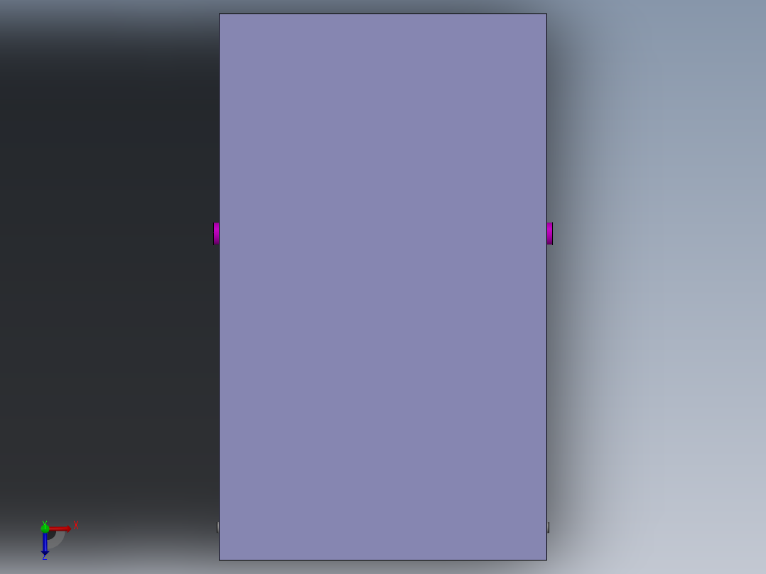 手动剪叉式升降平台俯视图