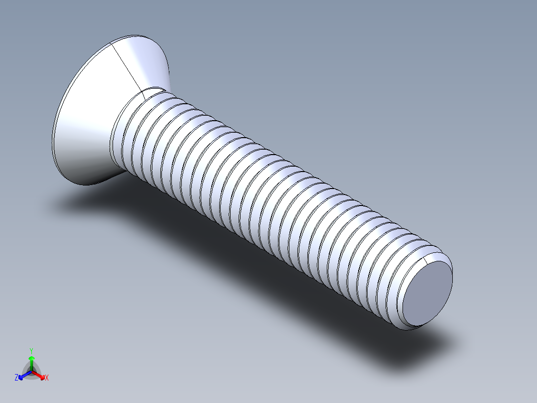 锥形内六角头螺钉-FHCS 0.500x 2.500