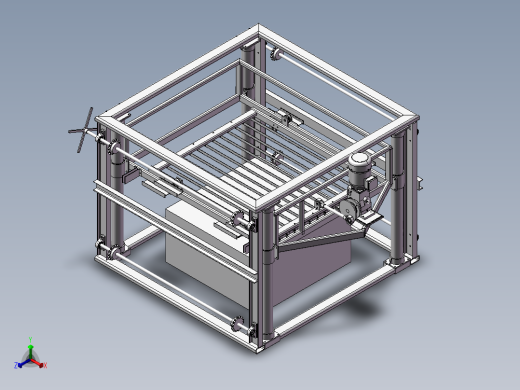 128大型数控切割机床正等轴测缩略图