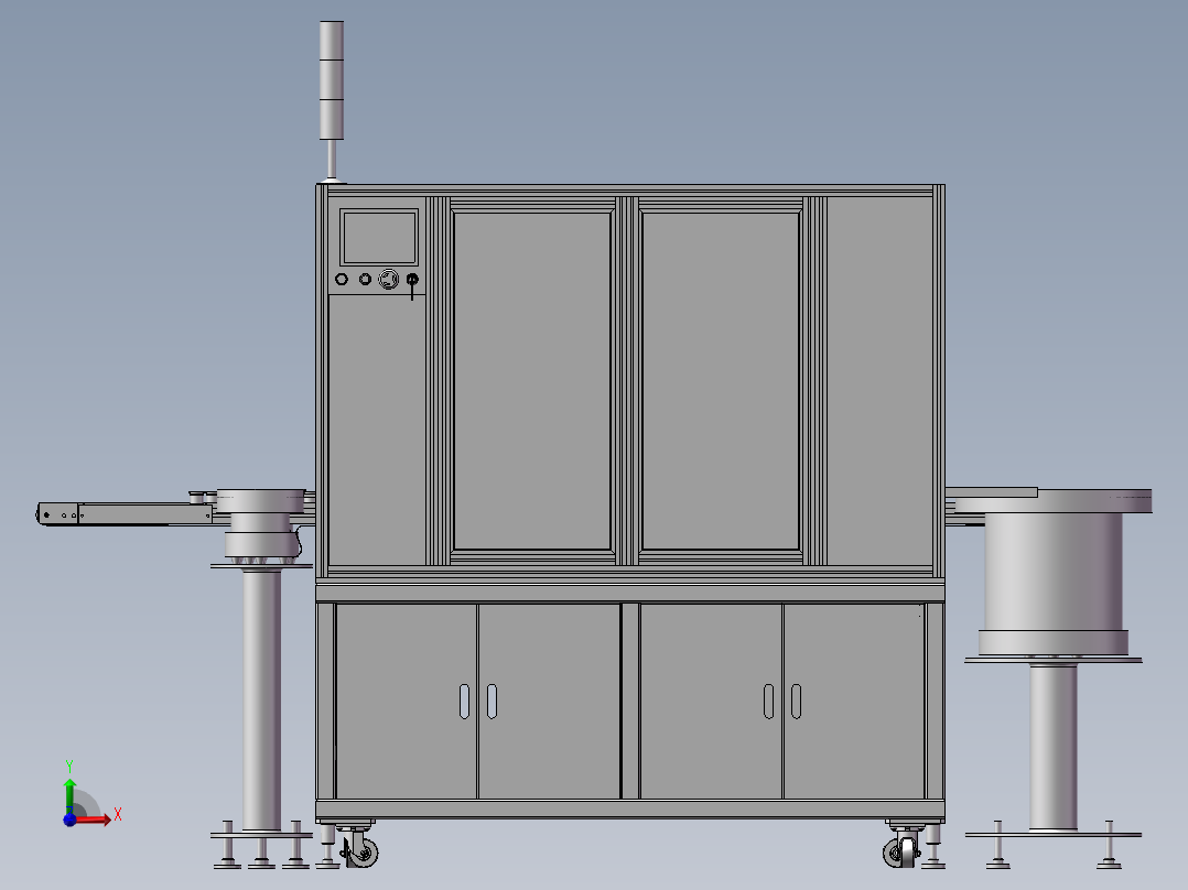 灯头装配机总装前视图