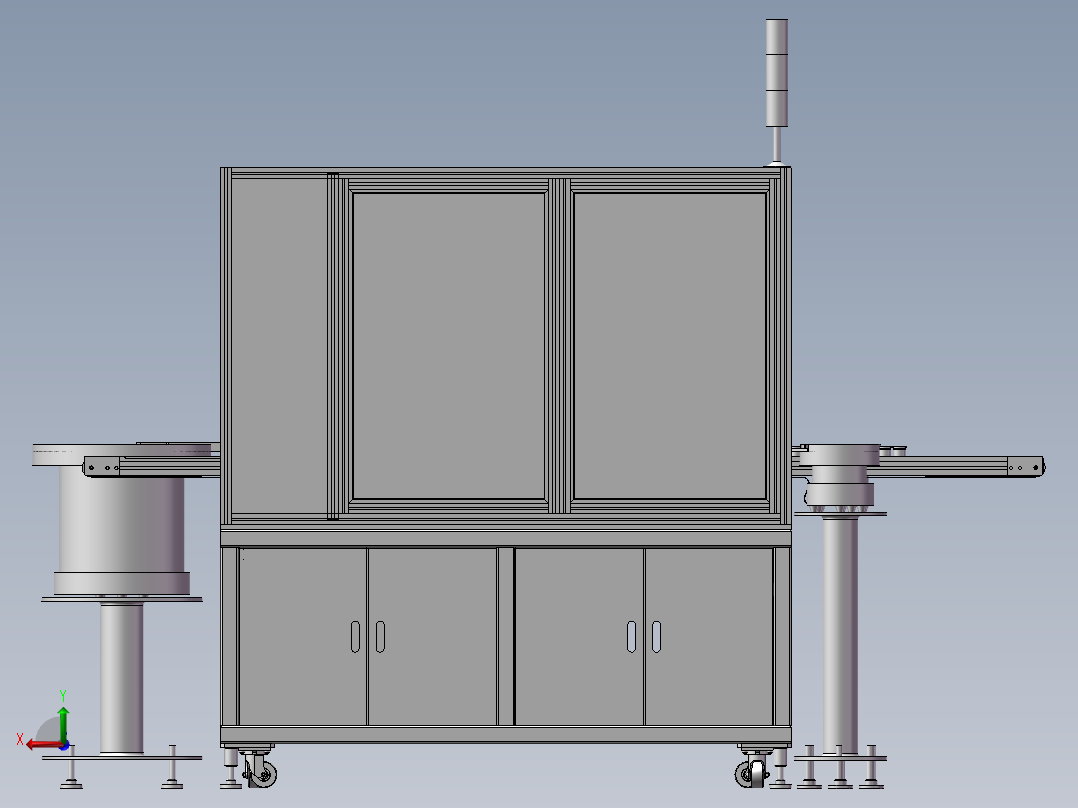 灯头装配机总装后视图