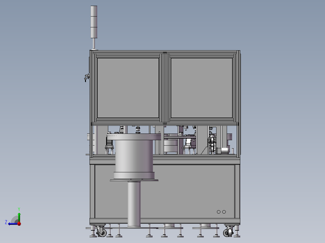 灯头装配机总装右视图