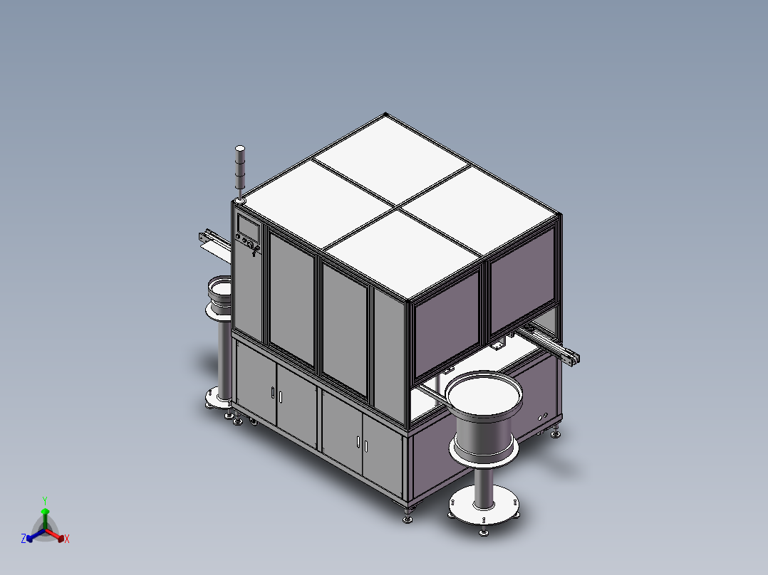 灯头装配机总装正等轴测图