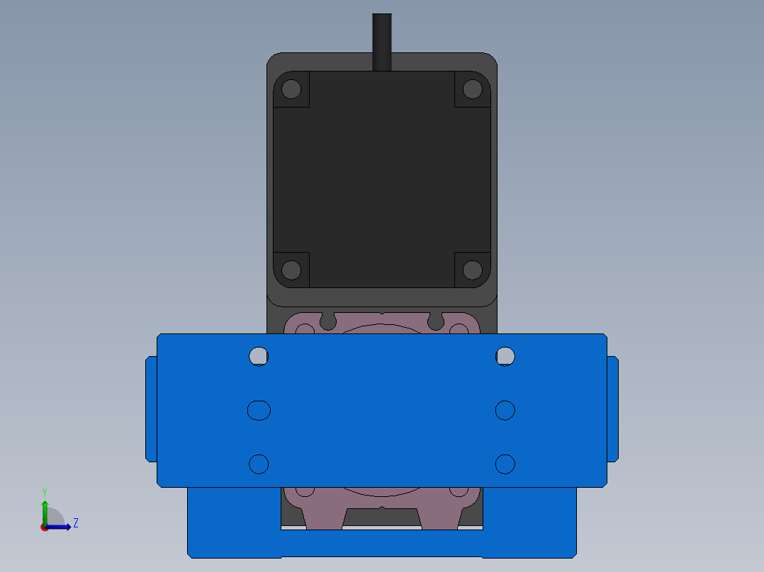 电动缸MTC32-P-S57-R左视图