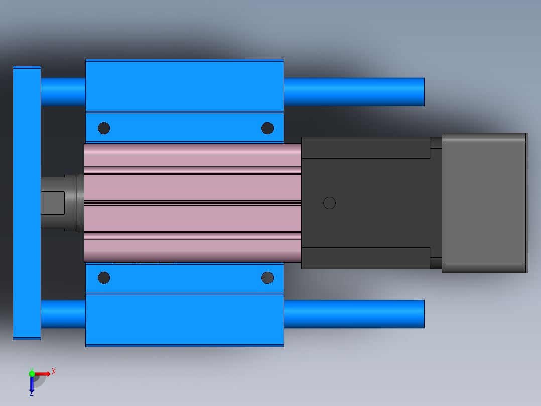 电动缸MTC32-P-S57-R俯视图