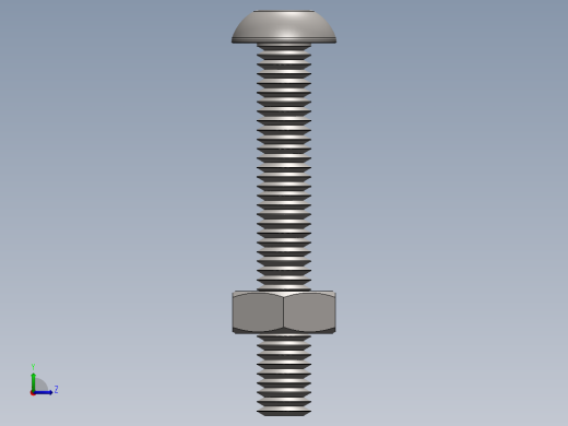 紧固件-M3 Stainless Round Head左视缩略图