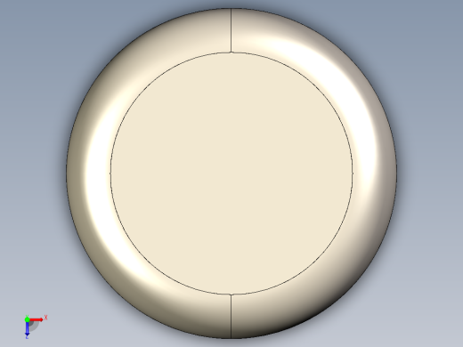 紧固件-IGES 0.3750 Alignment Dowel俯视缩略图