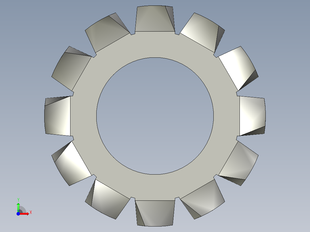 EXTERNAL TOOTH LOCK WASHER for M5 SCREW.STEP前视图