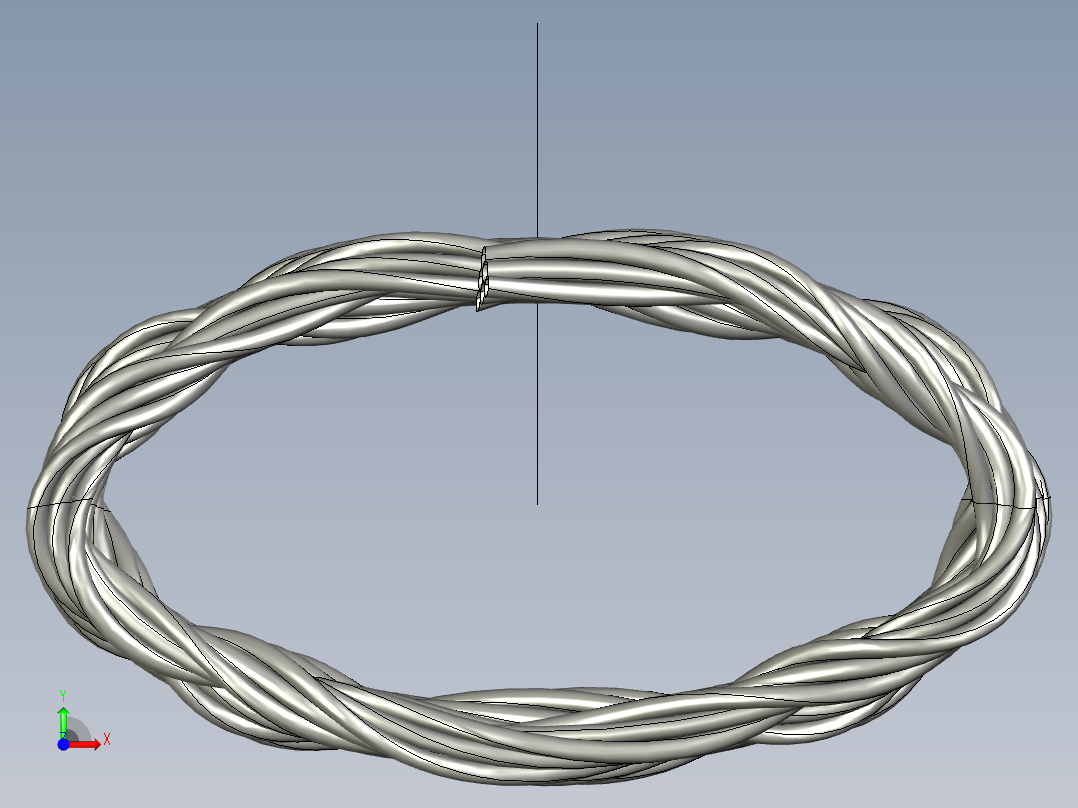 内部电缆前视图