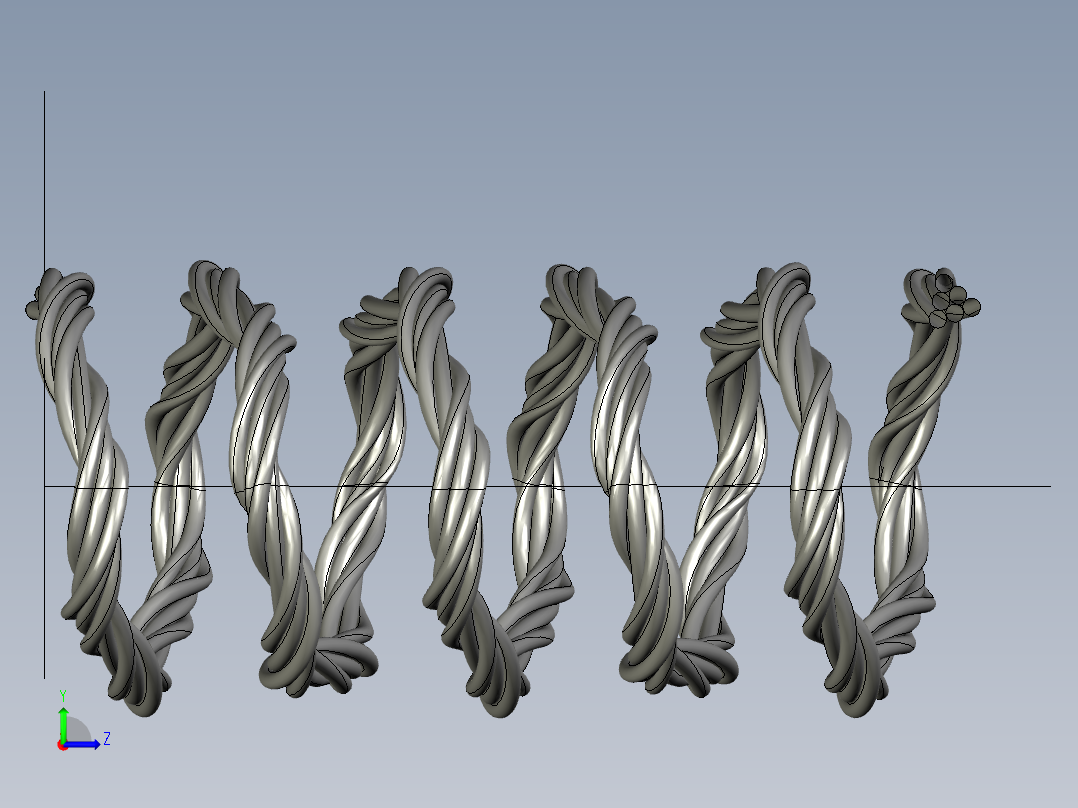 内部电缆左视图