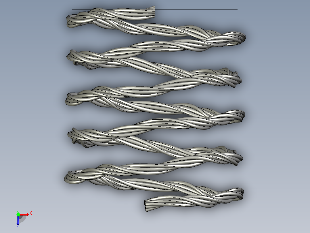 内部电缆俯视图