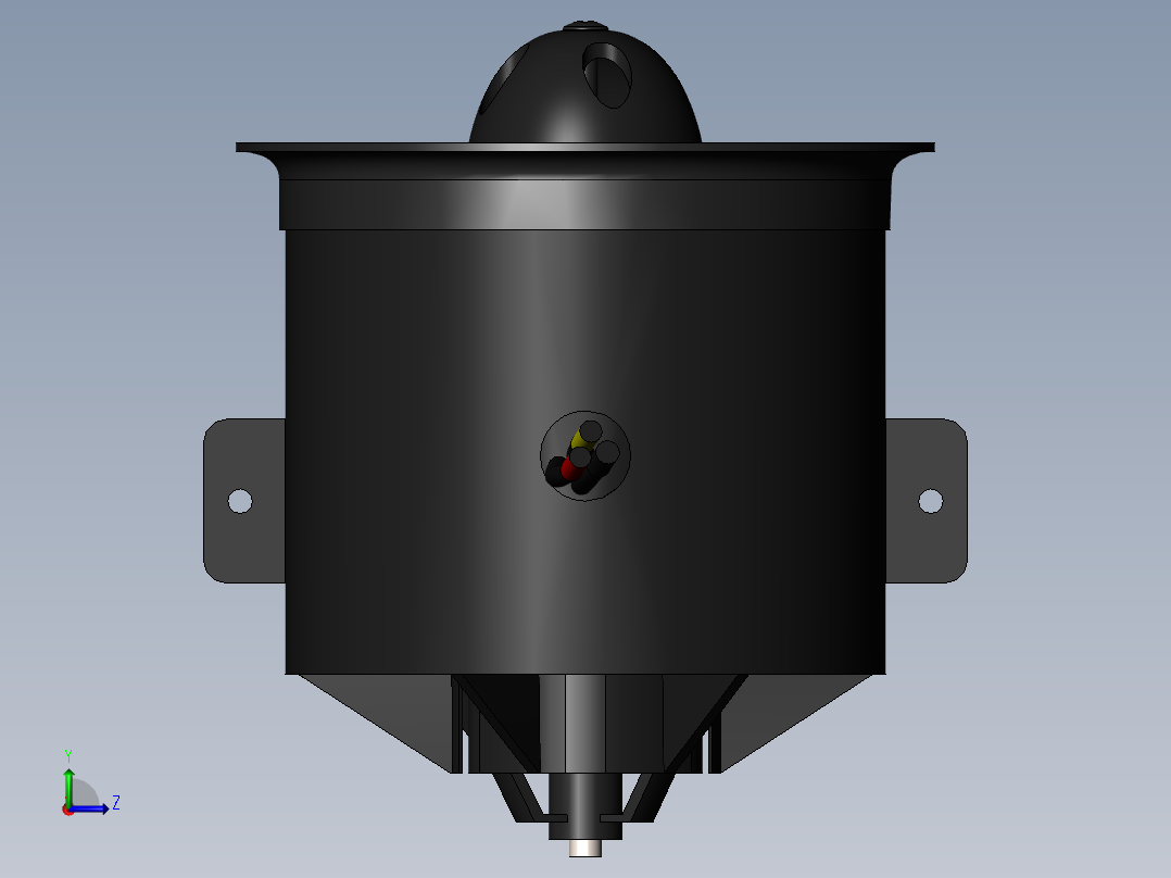 edf-70mm 12个风扇片左视图