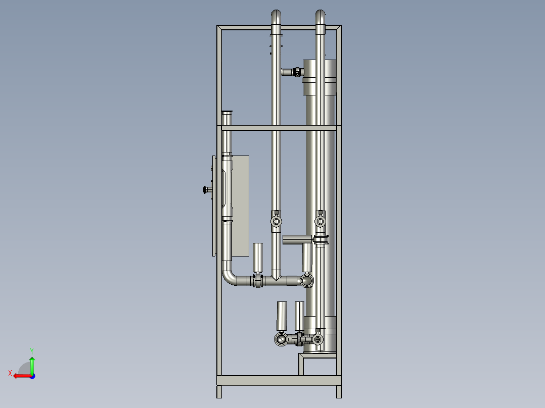 用于水处理的超滤套件后视图