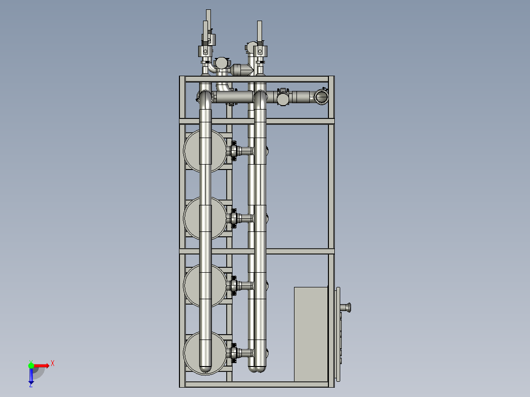 用于水处理的超滤套件俯视图