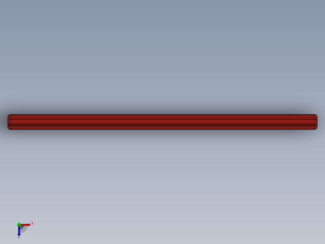 乐高机械组车桥-3708 Red Technic Axle 12俯视图