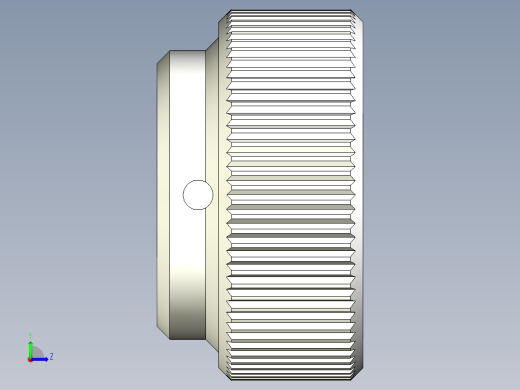 把手(鋼材)(A)2448-3D多系列多零件图纸模型左视缩略图