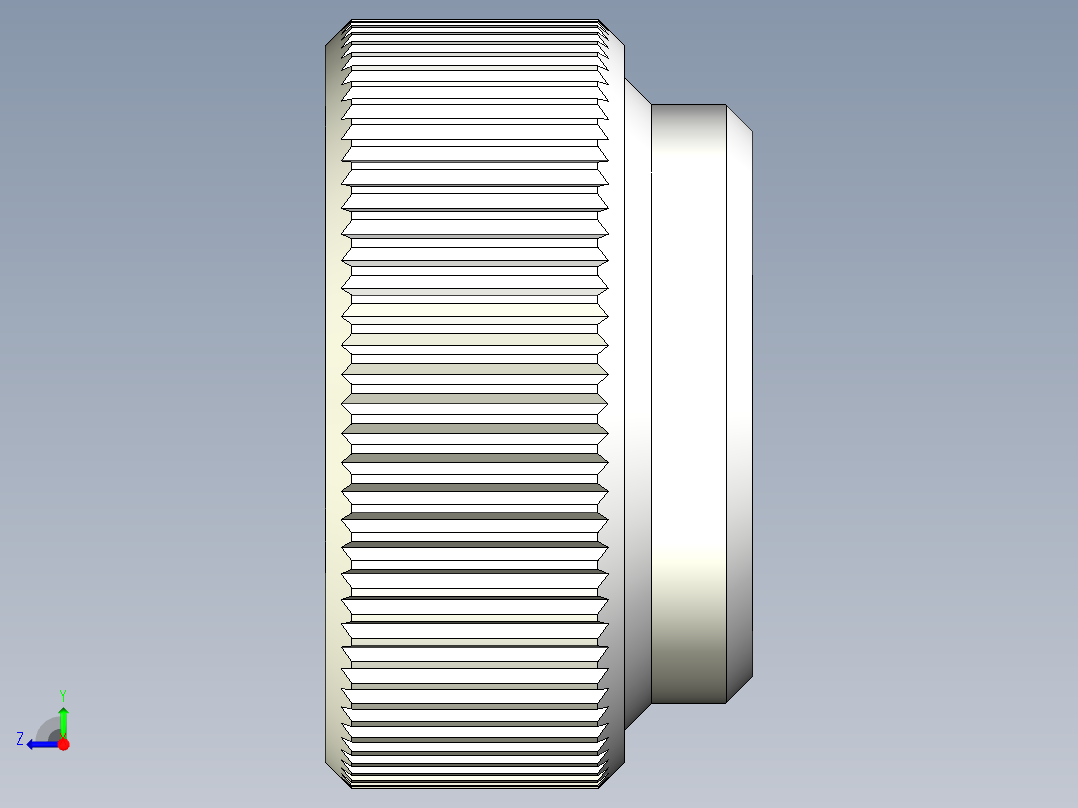 把手(鋼材)(A)2448-3D多系列多零件图纸模型右视图