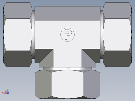 卡套式工业通用硬管接头EO_Union_tee_T28ZLCF后视缩略图