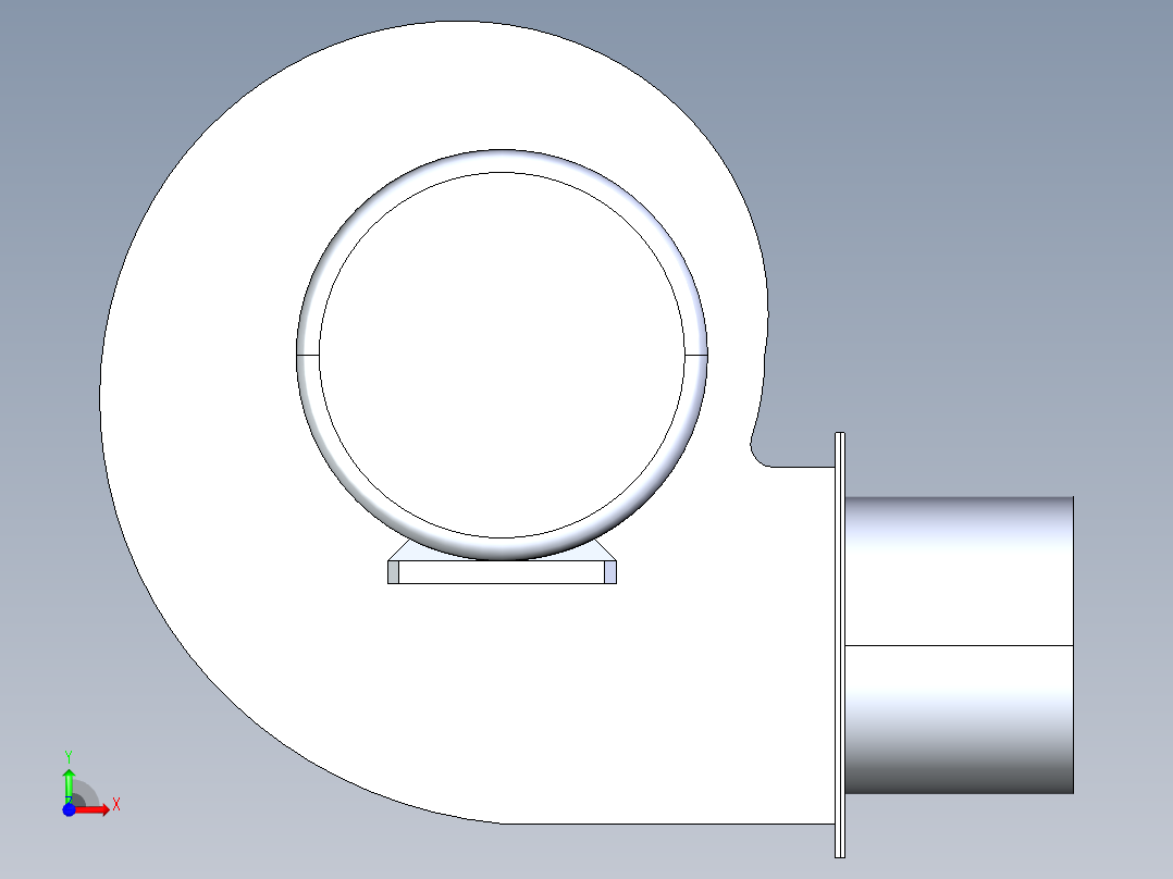 锅炉耐高温风机 YN5-47 370W前视图