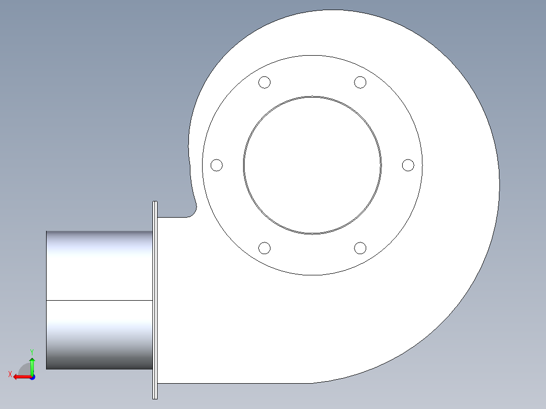 锅炉耐高温风机 YN5-47 370W后视图