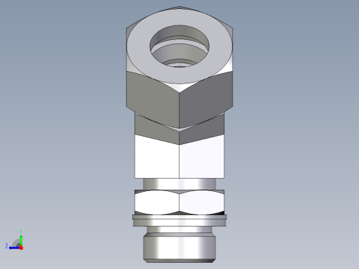 卡套式工业通用硬管接头EO_Adjustable_locknut_45_deg_elbow_VEE18ZLMCF右视缩略图
