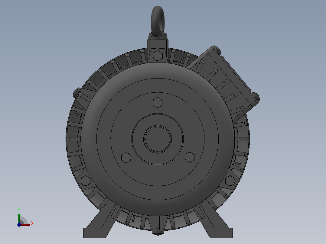 交流永磁同步电机前视图
